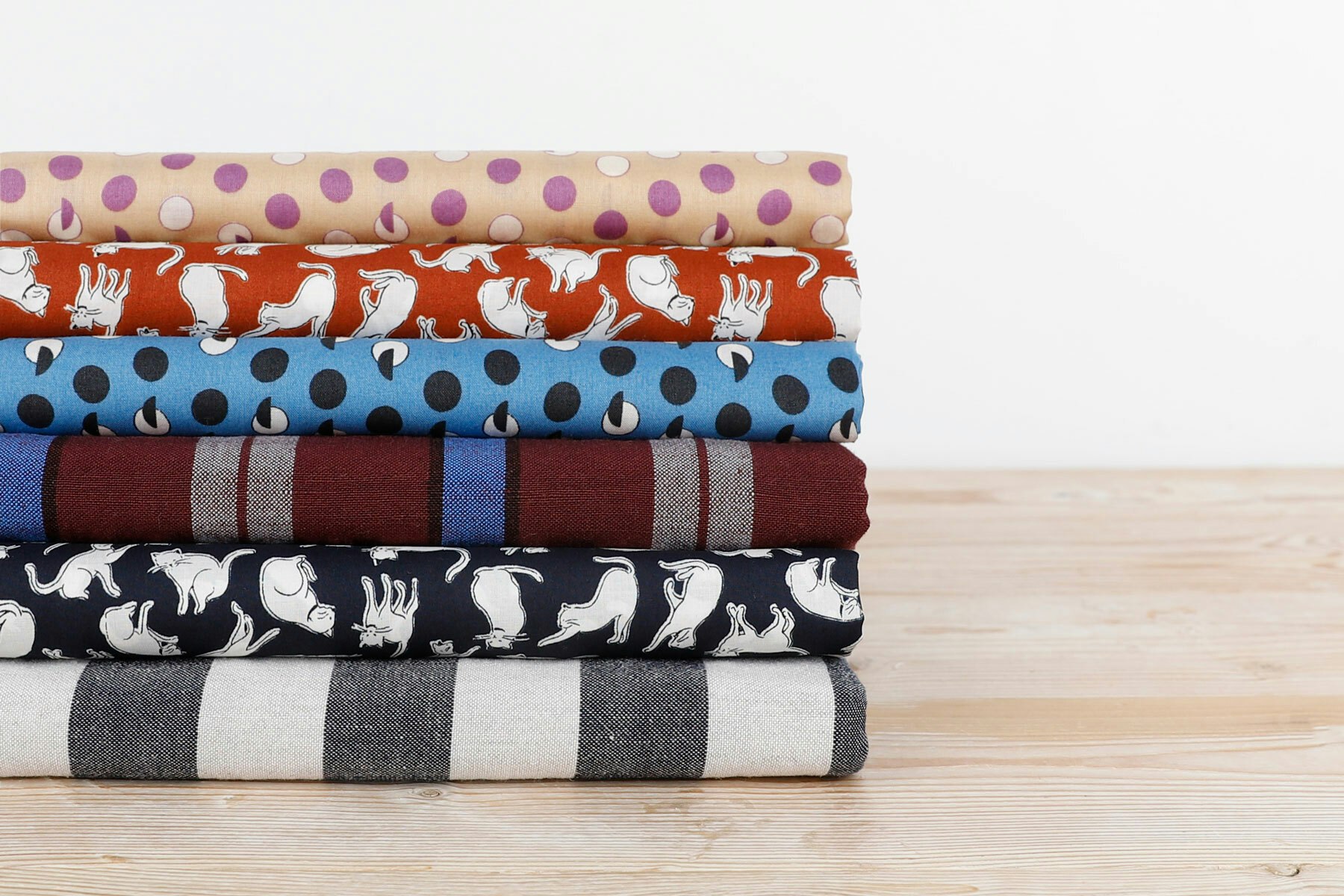 Deadstock Japanese Cotton Prints Stack Hero