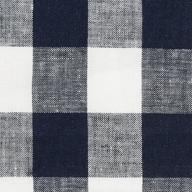 Navy Gingham Large Check Swatch