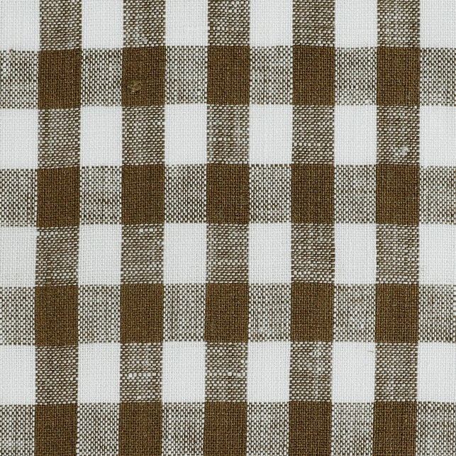 Olive Gingham Linen Swatch