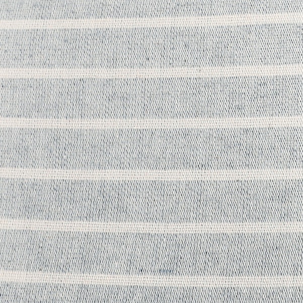 Upcycled Classic Striped Chambray Blue Ecru Swatch
